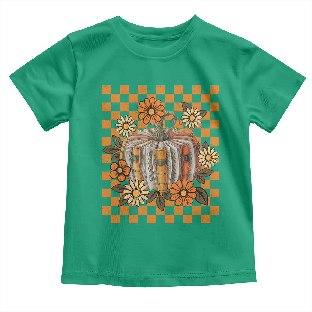 Book Pumpkin Toddler T Shirt Fall Halloween Book Lover Bookish Gift - Wonder Print Shop