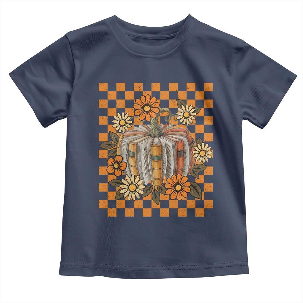 Book Pumpkin Toddler T Shirt Fall Halloween Book Lover Bookish Gift - Wonder Print Shop