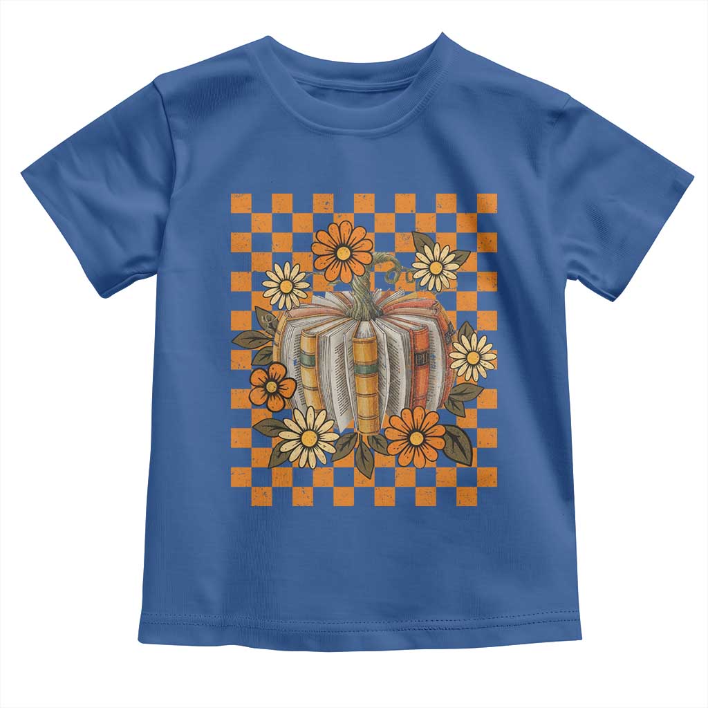 Book Pumpkin Toddler T Shirt Fall Halloween Book Lover Bookish Gift - Wonder Print Shop