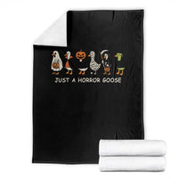 Halloween Funny Goose Throw Blanket Spooky Season 90s Horror Movie - Wonder Print Shop