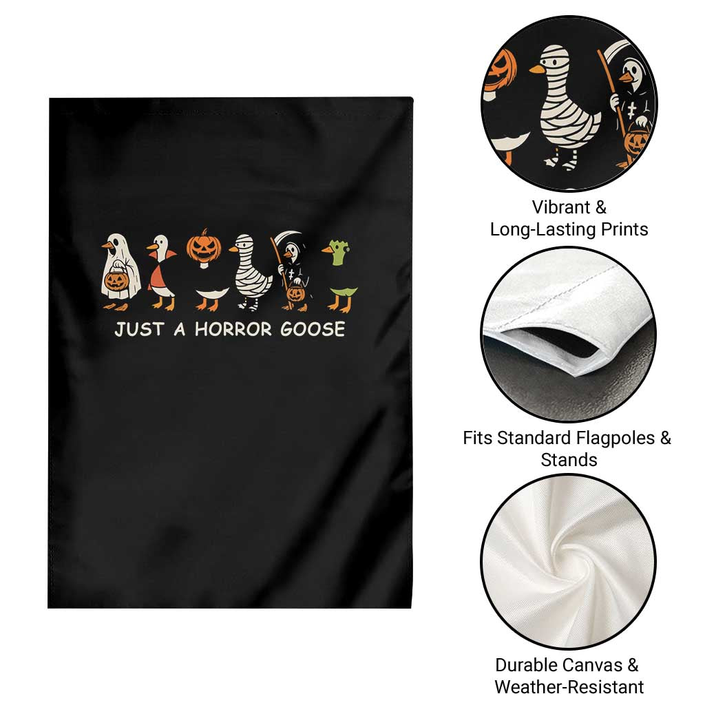 Halloween Funny Goose Garden Flag Spooky Season 90s Horror Movie - Wonder Print Shop