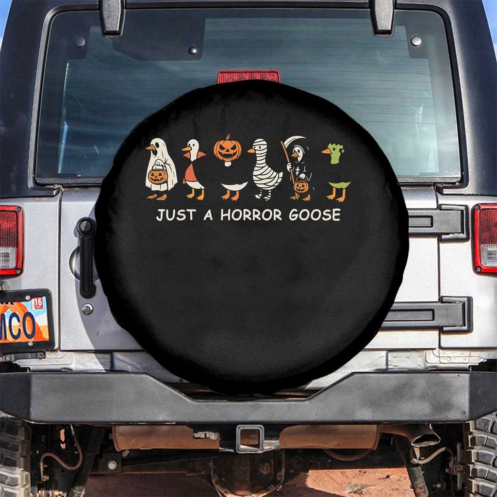 Halloween Funny Goose Spare Tire Cover Spooky Season 90s Horror Movie - Wonder Print Shop