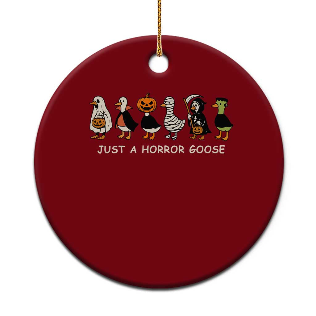 Halloween Funny Goose Ceramic Ornament Spooky Season 90s Horror Movie - Wonder Print Shop