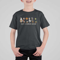 Halloween Funny Goose T Shirt For Kid Spooky Season 90s Horror Movie - Wonder Print Shop