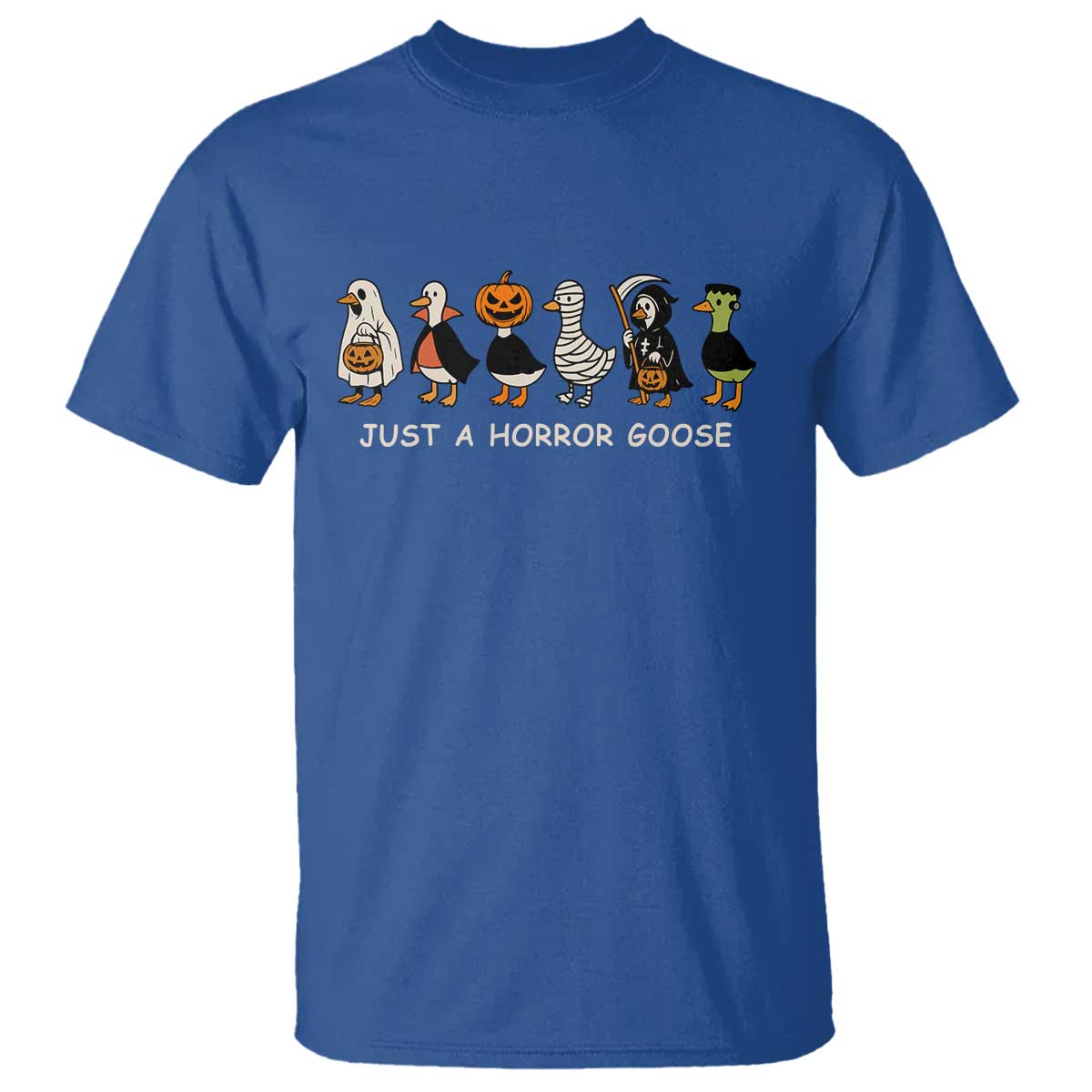 Halloween Funny Goose T Shirt Spooky Season 90s Horror Movie - Wonder Print Shop