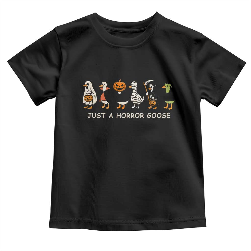 Halloween Funny Goose Toddler T Shirt Spooky Season 90s Horror Movie - Wonder Print Shop