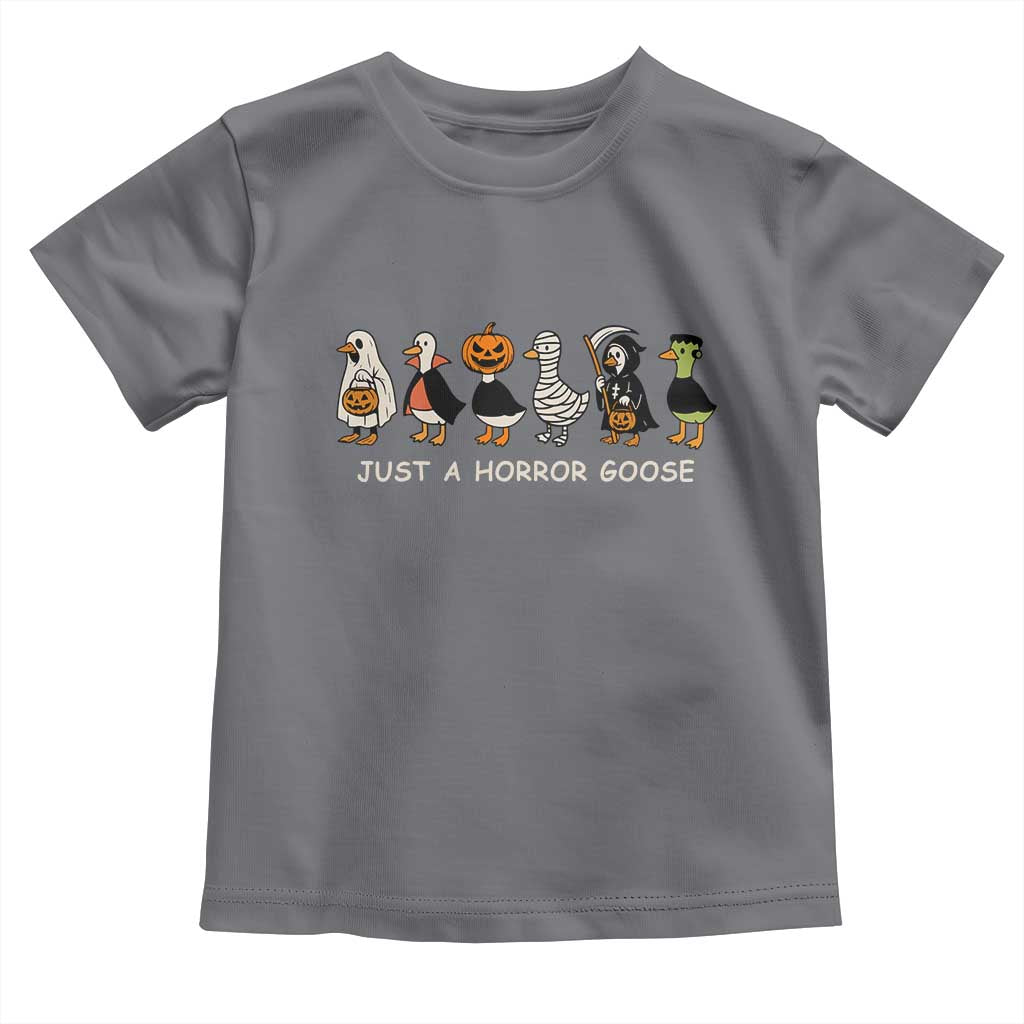 Halloween Funny Goose Toddler T Shirt Spooky Season 90s Horror Movie - Wonder Print Shop