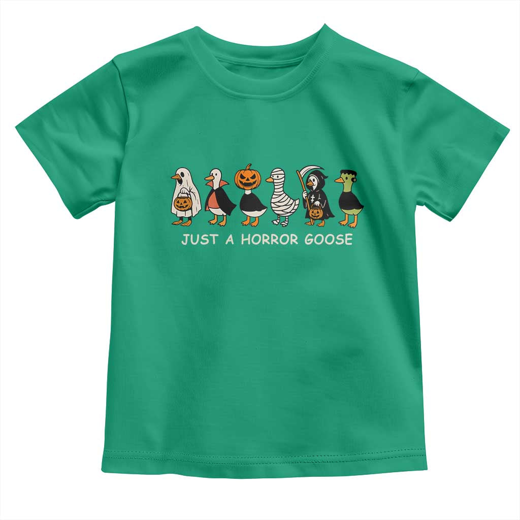 Halloween Funny Goose Toddler T Shirt Spooky Season 90s Horror Movie - Wonder Print Shop