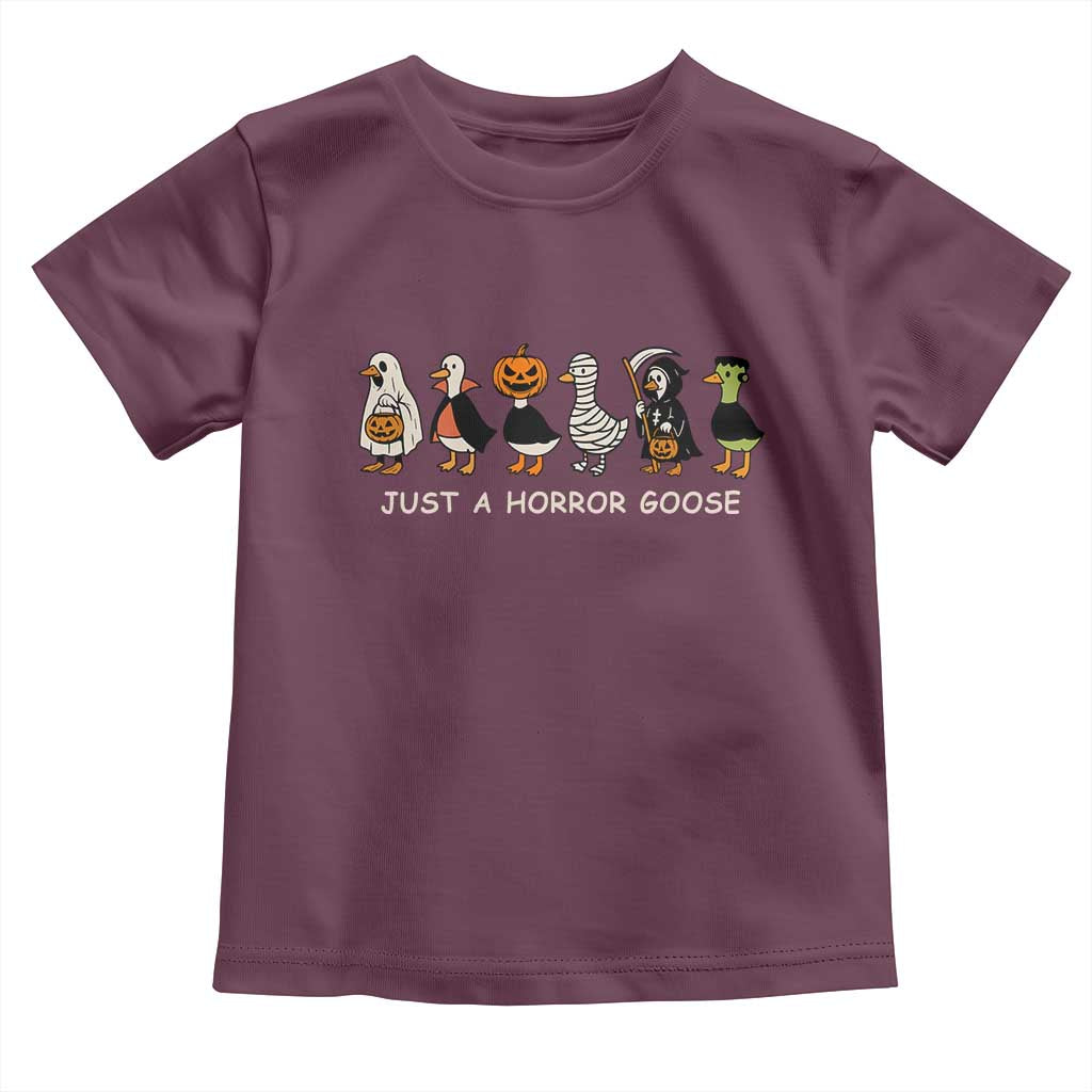 Halloween Funny Goose Toddler T Shirt Spooky Season 90s Horror Movie - Wonder Print Shop