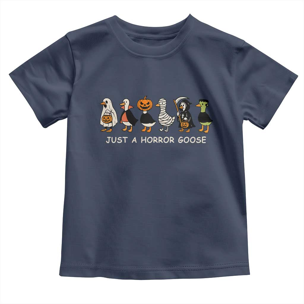 Halloween Funny Goose Toddler T Shirt Spooky Season 90s Horror Movie - Wonder Print Shop