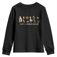 Halloween Funny Goose Youth Sweatshirt Spooky Season 90s Horror Movie - Wonder Print Shop
