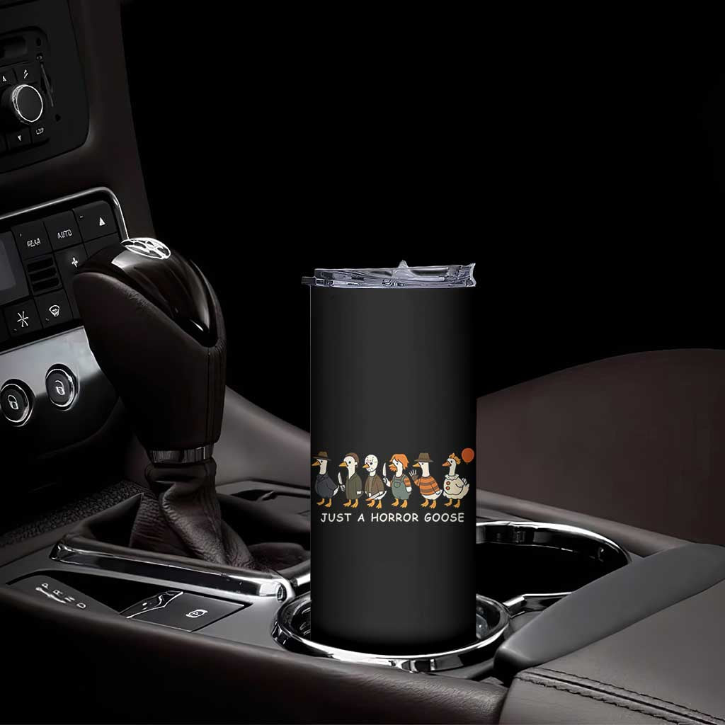 Halloween Funny Goose Costume Skinny Tumbler Funny Spooky Season Horror Movie - Wonder Print Shop