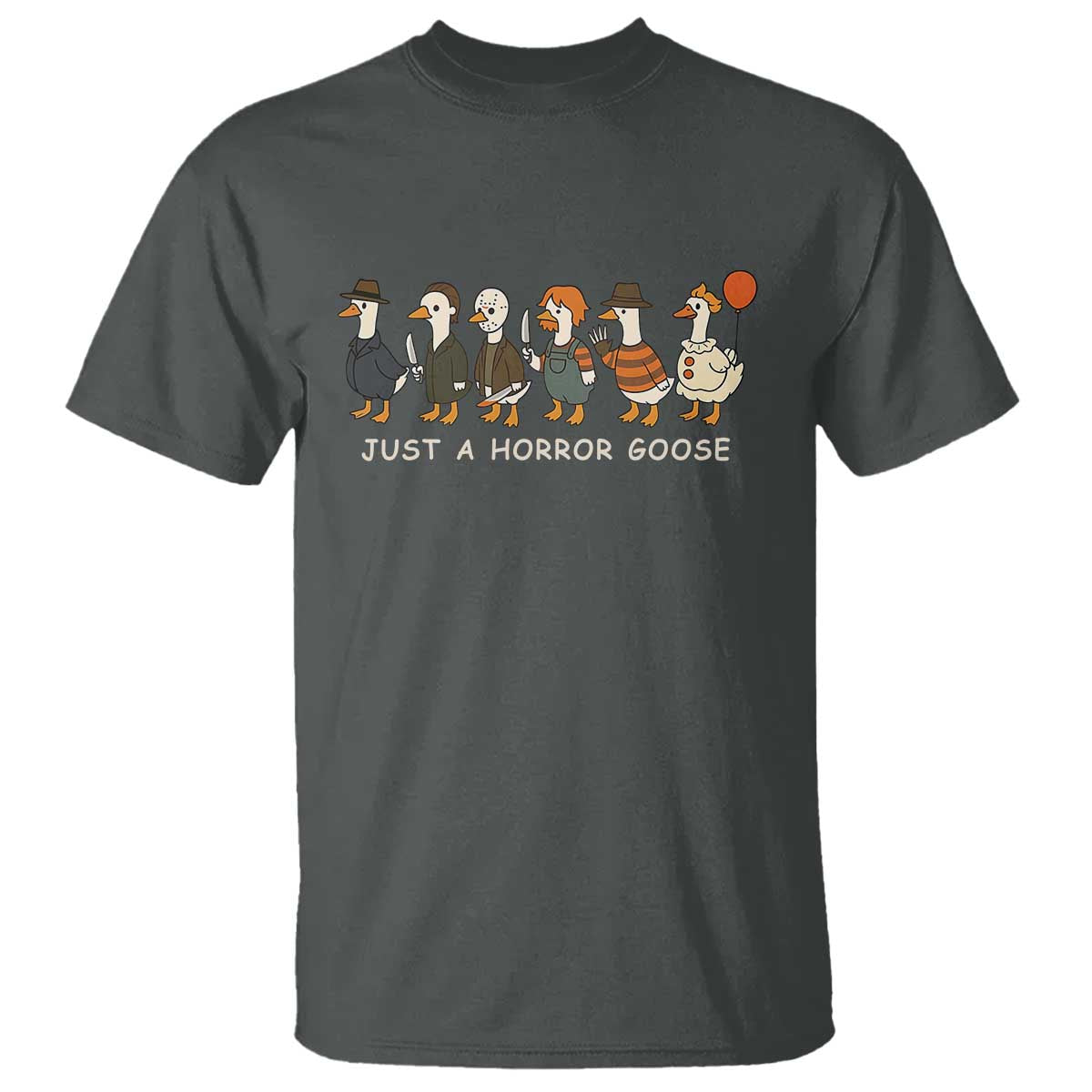 Halloween Funny Goose Costume T Shirt Funny Spooky Season Horror Movie - Wonder Print Shop