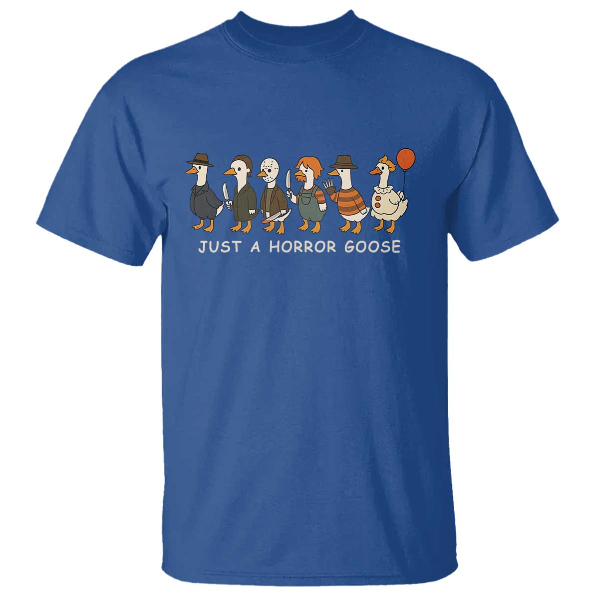 Halloween Funny Goose Costume T Shirt Funny Spooky Season Horror Movie - Wonder Print Shop