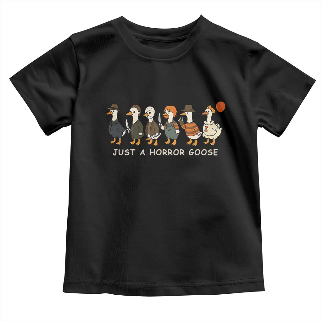 Halloween Funny Goose Costume Toddler T Shirt Funny Spooky Season Horror Movie - Wonder Print Shop