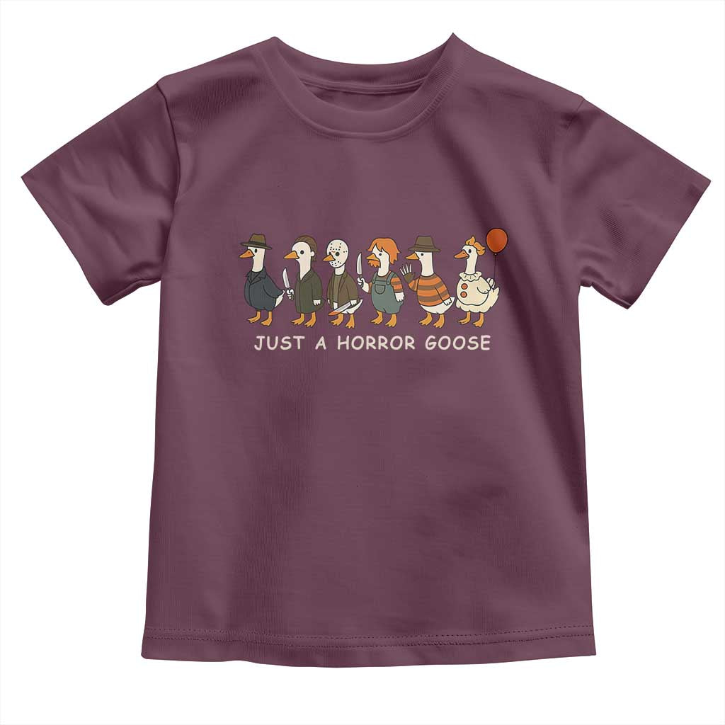 Halloween Funny Goose Costume Toddler T Shirt Funny Spooky Season Horror Movie - Wonder Print Shop