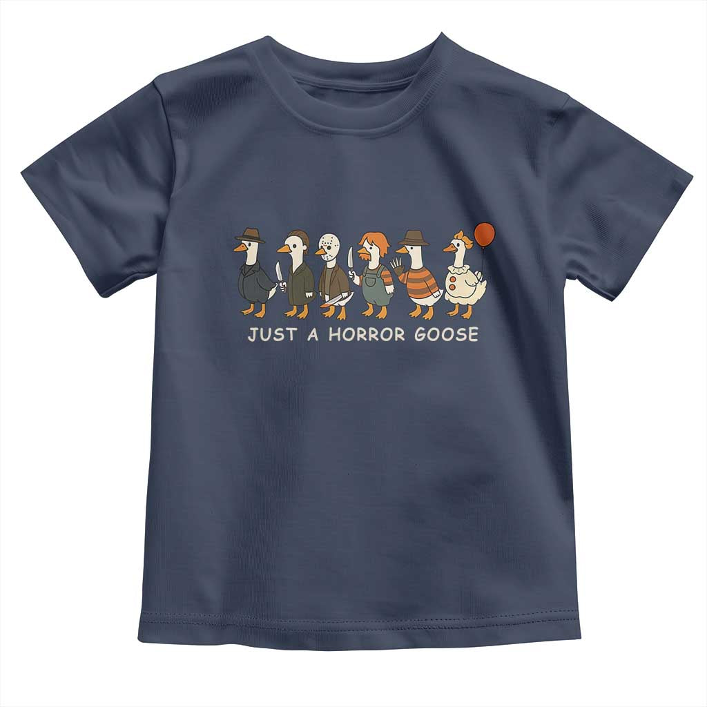 Halloween Funny Goose Costume Toddler T Shirt Funny Spooky Season Horror Movie - Wonder Print Shop