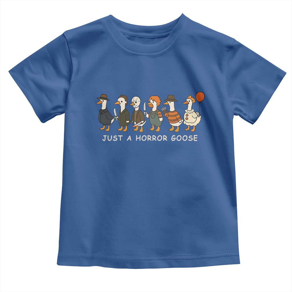Halloween Funny Goose Costume Toddler T Shirt Funny Spooky Season Horror Movie - Wonder Print Shop