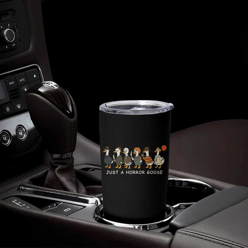 Halloween Funny Goose Costume Tumbler Cup Funny Spooky Season Horror Movie - Wonder Print Shop