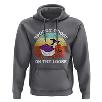 Witchy Silly Goose Hoodie Retro Girly Halloween Spooky Goose Lover - Wonder Print Shop