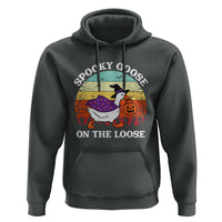 Witchy Silly Goose Hoodie Retro Girly Halloween Spooky Goose Lover - Wonder Print Shop
