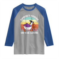 Witchy Silly Goose Raglan Shirt Retro Girly Halloween Spooky Goose Lover - Wonder Print Shop