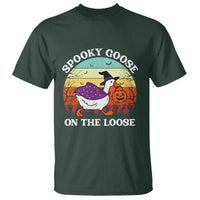 Witchy Silly Goose T Shirt Retro Girly Halloween Spooky Goose Lover - Wonder Print Shop