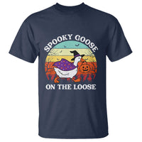 Witchy Silly Goose T Shirt Retro Girly Halloween Spooky Goose Lover - Wonder Print Shop