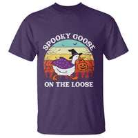 Witchy Silly Goose T Shirt Retro Girly Halloween Spooky Goose Lover - Wonder Print Shop
