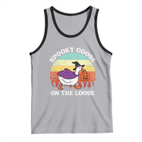 Witchy Silly Goose Tank Top Retro Girly Halloween Spooky Goose Lover - Wonder Print Shop