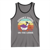 Witchy Silly Goose Tank Top Retro Girly Halloween Spooky Goose Lover - Wonder Print Shop