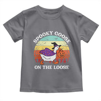 Witchy Silly Goose Toddler T Shirt Retro Girly Halloween Spooky Goose Lover - Wonder Print Shop