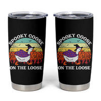 Witchy Silly Goose Tumbler Cup Retro Girly Halloween Spooky Goose Lover - Wonder Print Shop