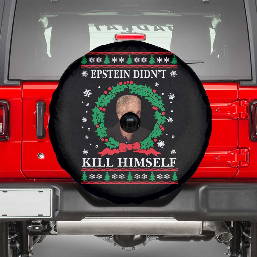 Funny Ugly Christmas Spare Tire Cover Epstein Didnt Kill Himself - Wonder Print Shop