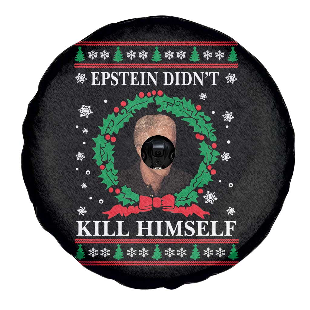 Funny Ugly Christmas Spare Tire Cover Epstein Didnt Kill Himself - Wonder Print Shop