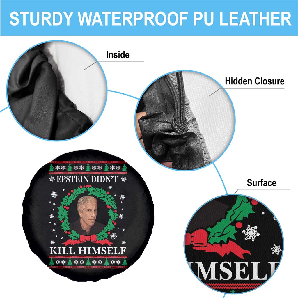 Funny Ugly Christmas Spare Tire Cover Epstein Didnt Kill Himself - Wonder Print Shop