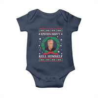 Funny Ugly Christmas Baby Onesie Epstein Didnt Kill Himself - Wonder Print Shop