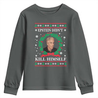 Funny Ugly Christmas Youth Sweatshirt Epstein Didnt Kill Himself - Wonder Print Shop
