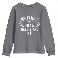 Hunting Youth Sweatshirt My Family Tree Has A Deer Stand In It - Wonder Print Shop