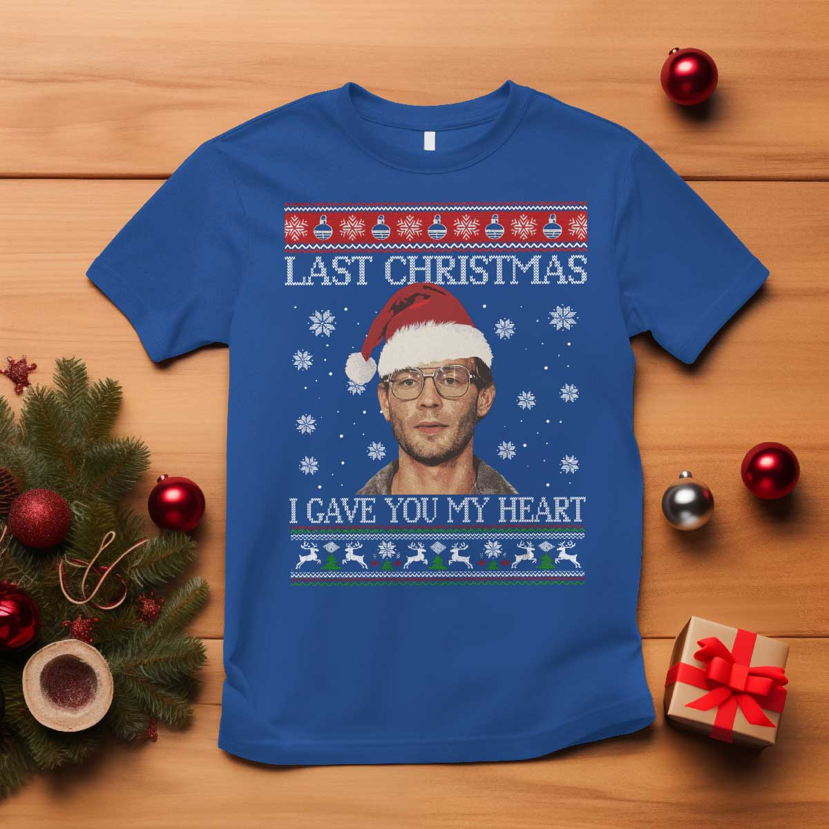 Christmas Jeffrey Dahmer T Shirt True Crime I Gave You My Heart Christmas - Wonder Print Shop