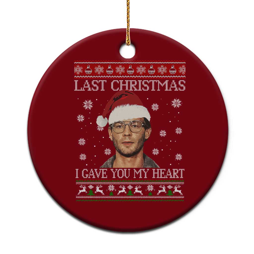 Christmas Jeffrey Dahmer Ceramic Ornament True Crime I Gave You My Heart Christmas - Wonder Print Shop