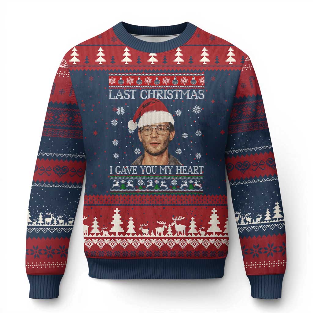 Xmas Jeffrey Dahmer Ugly Christmas Sweater True Crime I Gave You My Heart Xmas - Wonder Print Shop