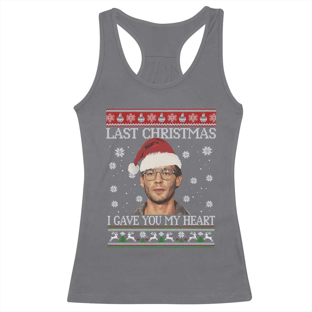 Christmas Jeffrey Dahmer Racerback Tank Top True Crime I Gave You My Heart Christmas - Wonder Print Shop