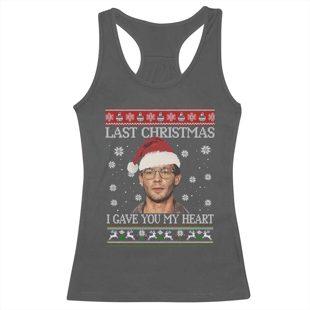 Christmas Jeffrey Dahmer Racerback Tank Top True Crime I Gave You My Heart Christmas - Wonder Print Shop