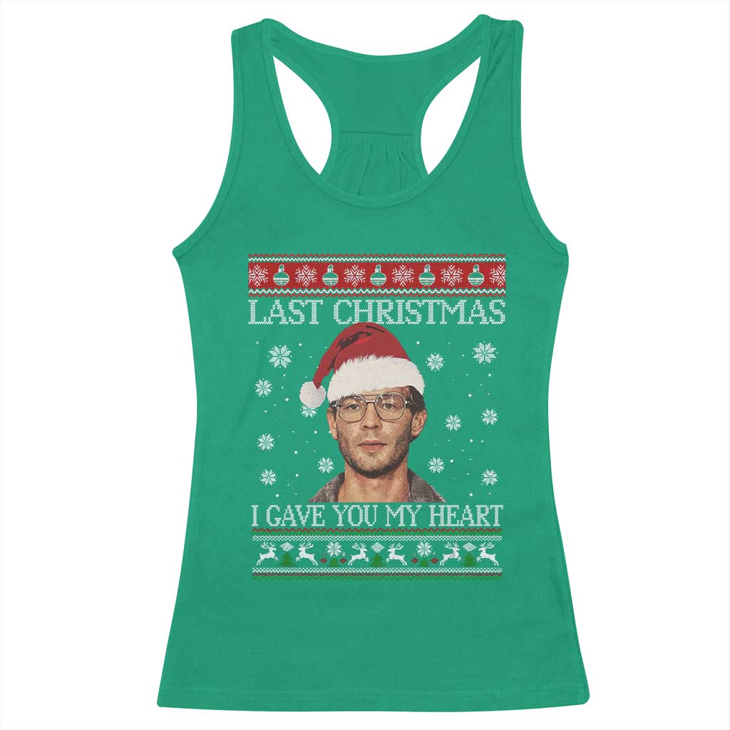 Christmas Jeffrey Dahmer Racerback Tank Top True Crime I Gave You My Heart Christmas - Wonder Print Shop