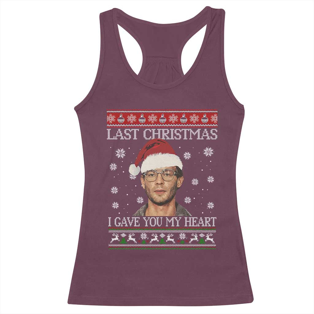 Christmas Jeffrey Dahmer Racerback Tank Top True Crime I Gave You My Heart Christmas - Wonder Print Shop