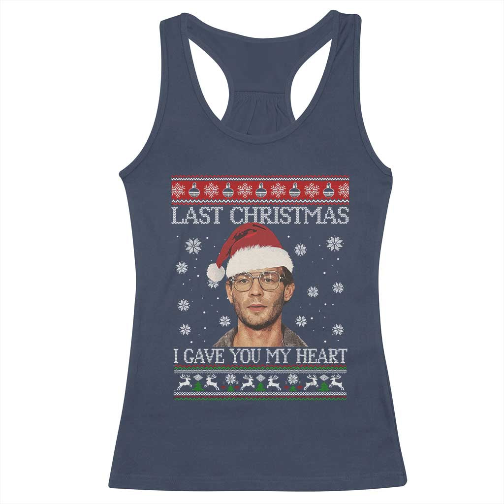 Christmas Jeffrey Dahmer Racerback Tank Top True Crime I Gave You My Heart Christmas - Wonder Print Shop