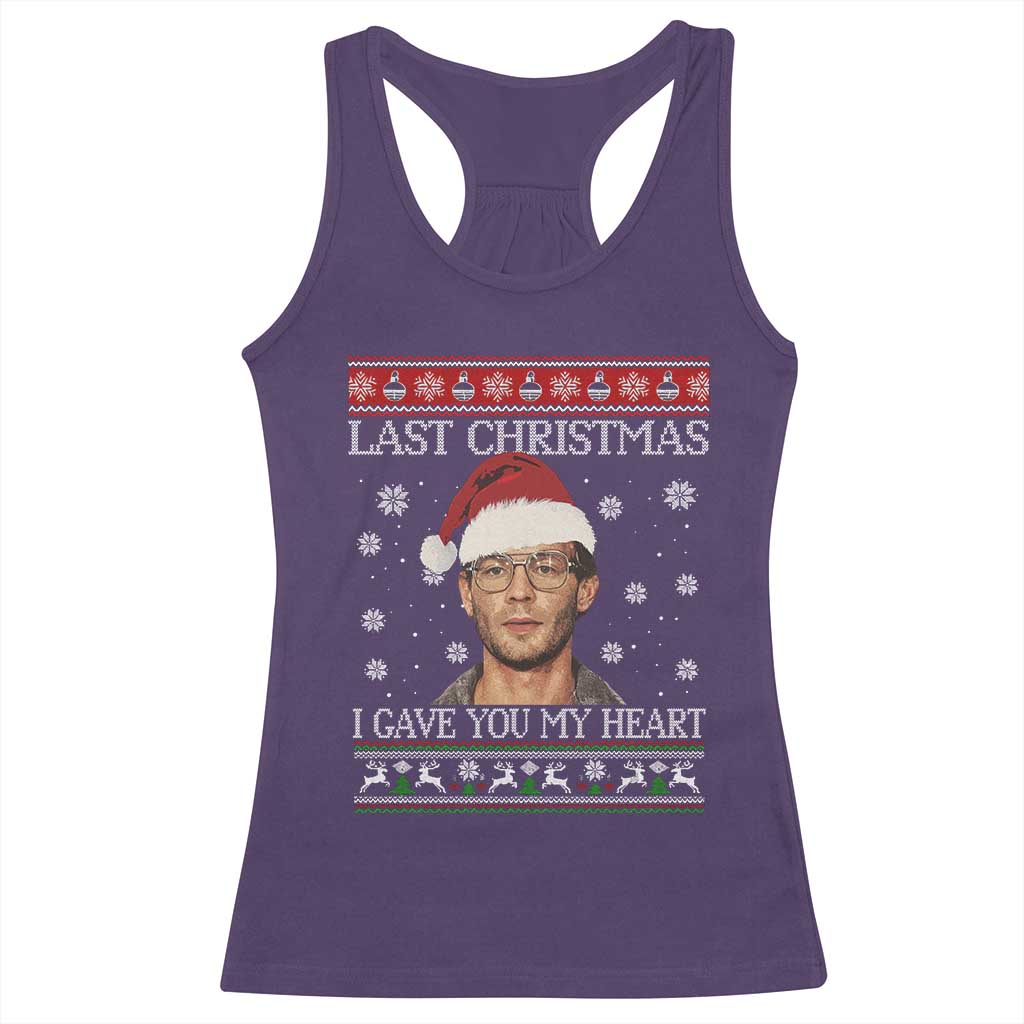 Christmas Jeffrey Dahmer Racerback Tank Top True Crime I Gave You My Heart Christmas - Wonder Print Shop