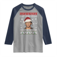 Christmas Jeffrey Dahmer Raglan Shirt True Crime I Gave You My Heart Christmas - Wonder Print Shop