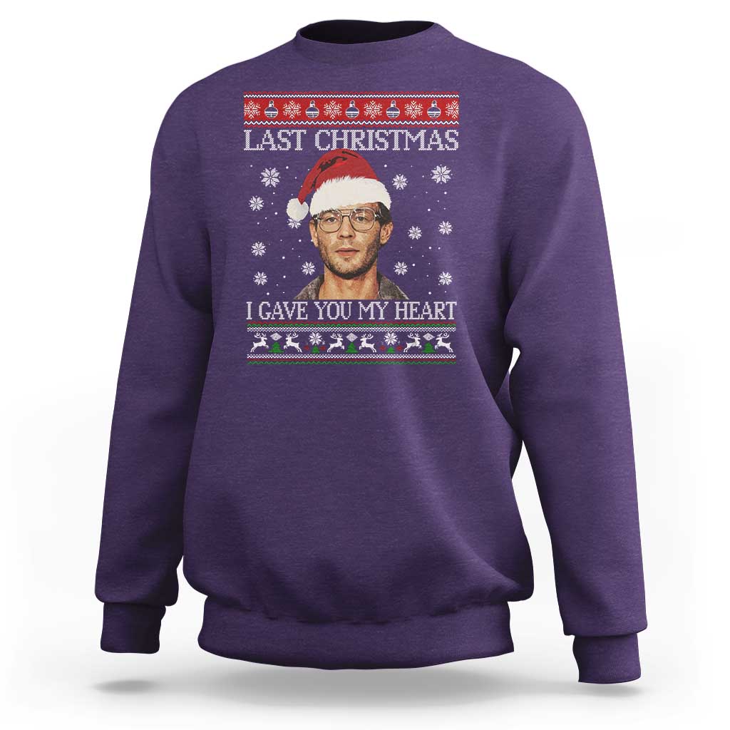 Christmas Jeffrey Dahmer Sweatshirt True Crime I Gave You My Heart Christmas - Wonder Print Shop